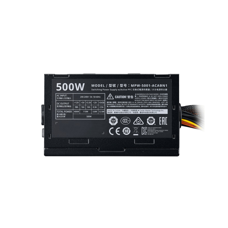 Cooler Master Elite 500W 230V - V3 unidad de fuente de alimentación 24-pin ATX ATX Negro