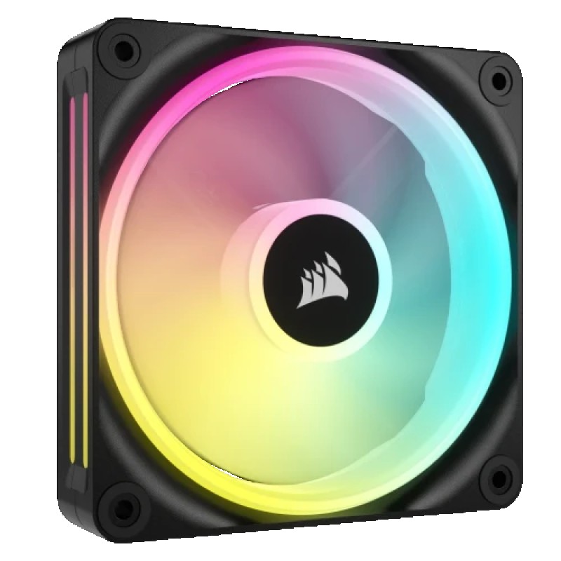 Corsair CUE LINK QX120 RGB Carcasa del ordenador Ventilador 12 cm Negro, Blanco 1 pieza(s)