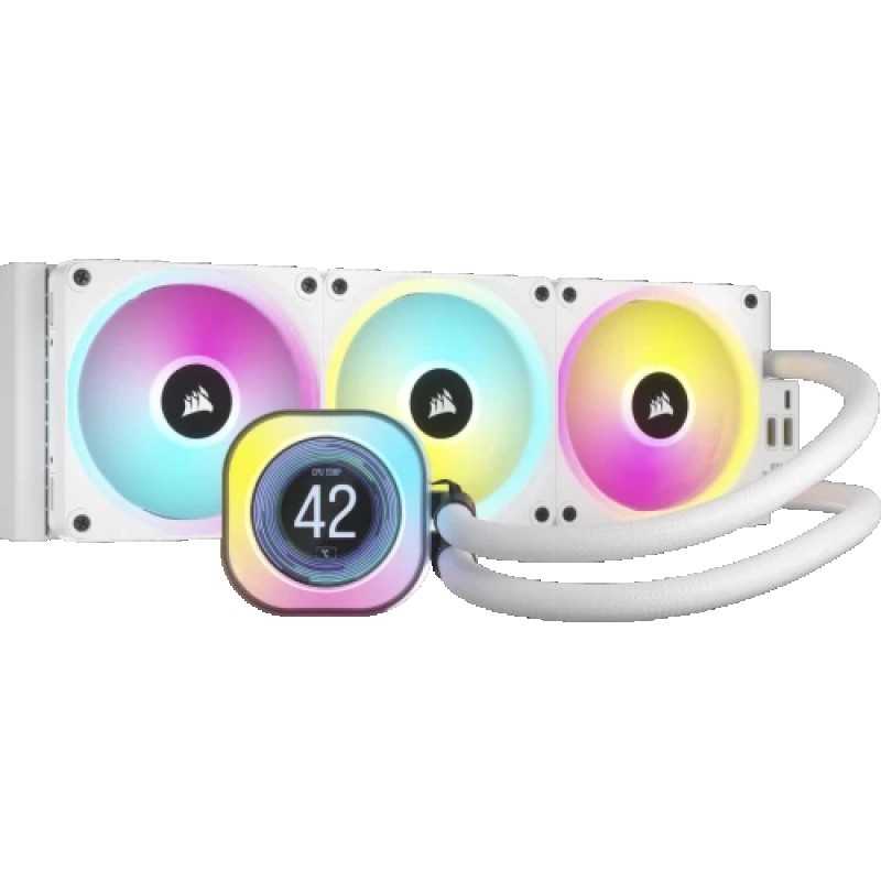 Corsair CW-9061010-WW sistema de refrigeración para ordenador Procesador Refrigerador de aire 12 cm Blanco 3 pieza(s)