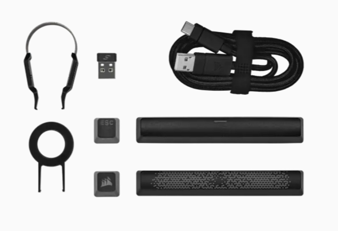 Corsair K70 CORE TKL WIRELESS RGB teclado Juego RF inalámbrica + USB QWERTY Español Negro