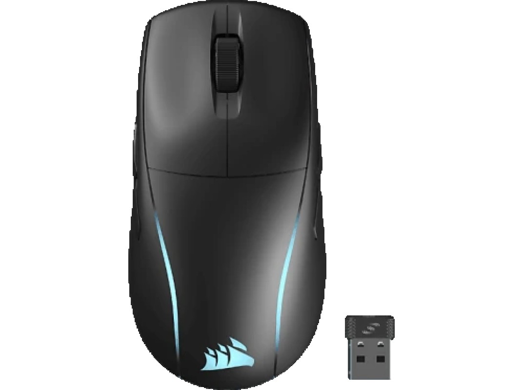 Corsair M75 ratón Juego Ambidextro RF inalámbrico Óptico 26000 DPI
