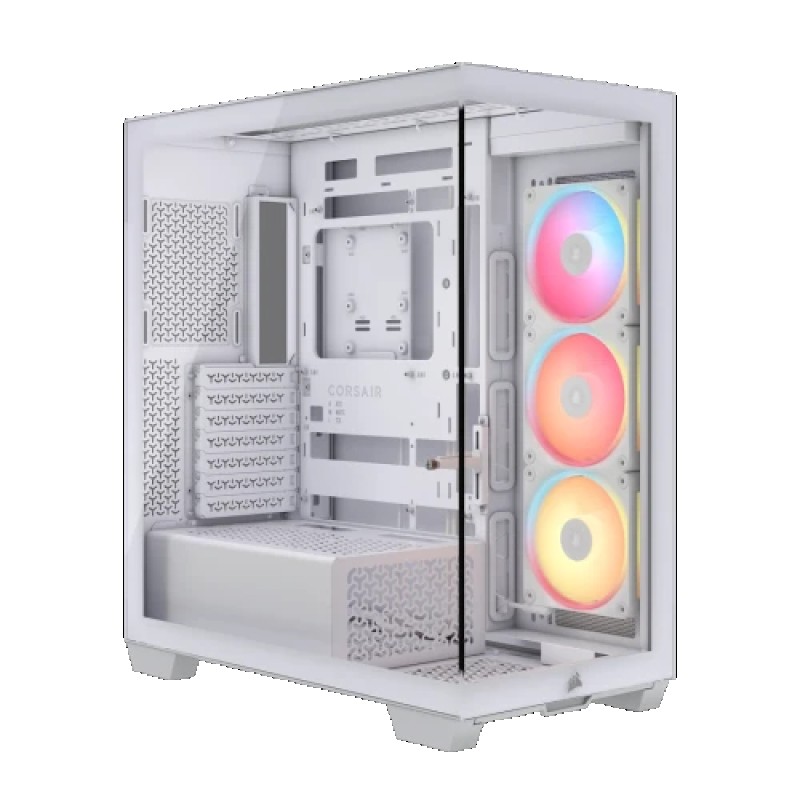 Corsair Midi Tower 3500X LXR LINK TG Blanco