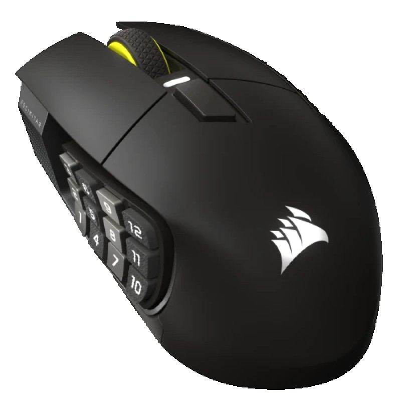 Corsair Scimitar Elite Wireless SE ratón Juego mano derecha RF Wireless + Bluetooth Óptico 33000 DPI