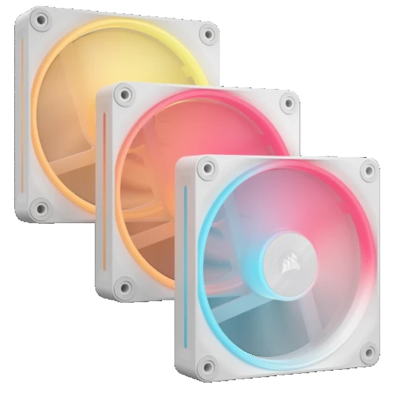 Corsair iCUE LINK LX120-R RGB Carcasa del ordenador Ventilador 12 cm Blanco 3 pieza(s)