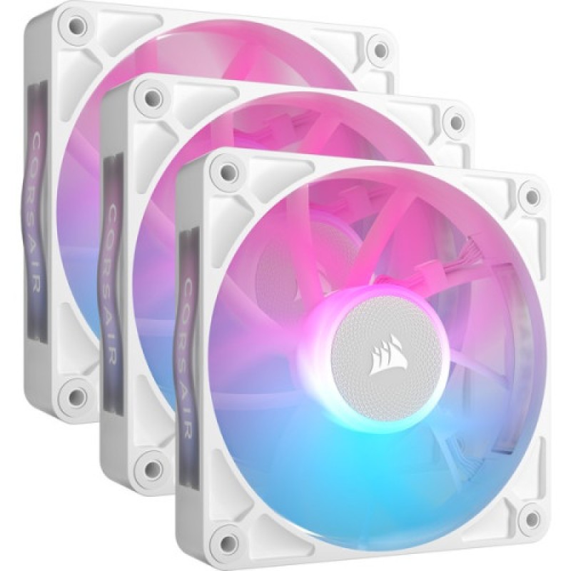 Corsair iCUE LINK RX120 RGB Carcasa del ordenador Ventilador 12 cm Blanco 3 pieza(s)
