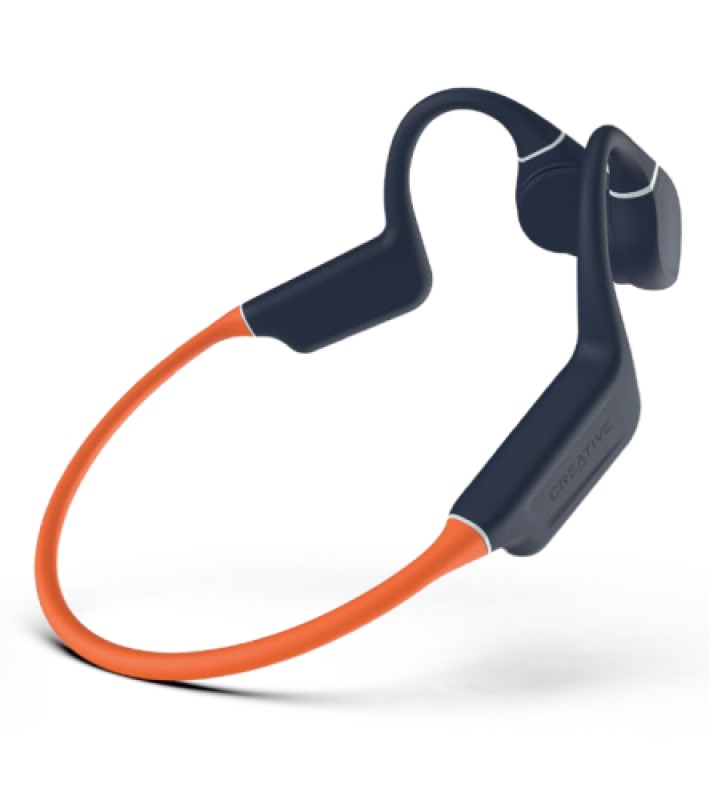 Creative Labs EF1081 Auriculares Inalámbrico gancho de oreja USB Tipo C Bluetooth Negro, Naranja
