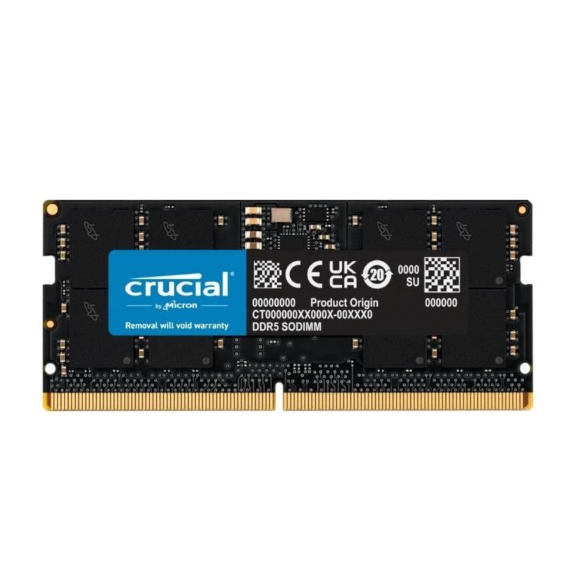 Crucial - DDR5 - Modul - 16GB - SO DIMM 262-PIN - 4800 MHz / PC5-38400 - ungepuffert