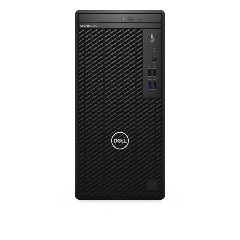 DELL OptiPlex 3080 DDR4-SDRAM i3-10100 Torre Intel® Core™ i3 8GB 256GB SSD Windows 10 Pro PC Negro