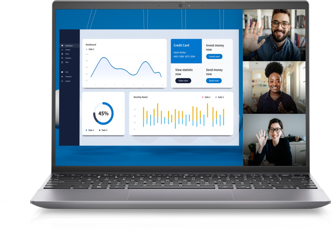 DELL Vostro 5320 Intel® Core™ i5 i5-1240P Portátil 33,8 cm (13.3") Full HD+ 8GB LPDDR5-SDRAM 256GB SSD Wi-Fi 6E (802.11ax) Windows 11 Pro Españ