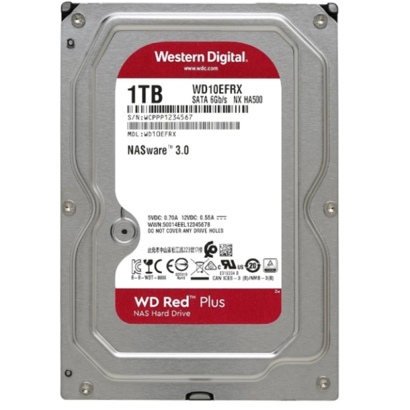 DISCO DURO 1TB WESTERN DIGITAL NAS RED "RECERTIFIED WD" SATA3 5400 RPM  WD10EFRX