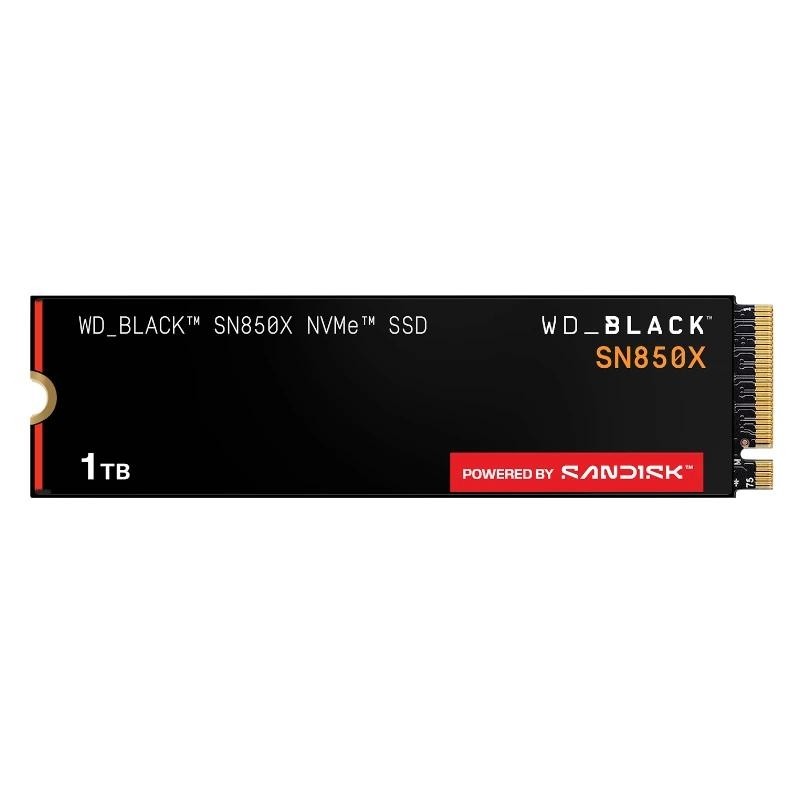DISCO M.2 1TB WESTERN DIGITAL BLACK SN850X NVMe PCIE 4,0 - X4 Escritura 6300Mb/s WDS100T2X0E