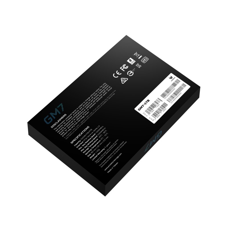 DISCO SSD 1TB M.2 PCIEX 4.0 NVMe PREDATOR GM7