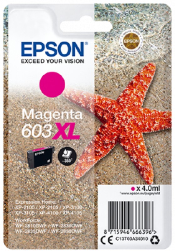 Epson 603XL cartucho de tinta 1 pieza(s) Original Magenta