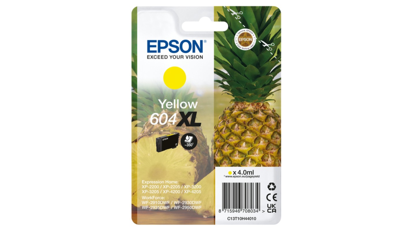 Epson 604XL cartucho de tinta 1 pieza(s) Original Alto rendimiento (XL) Amarillo
