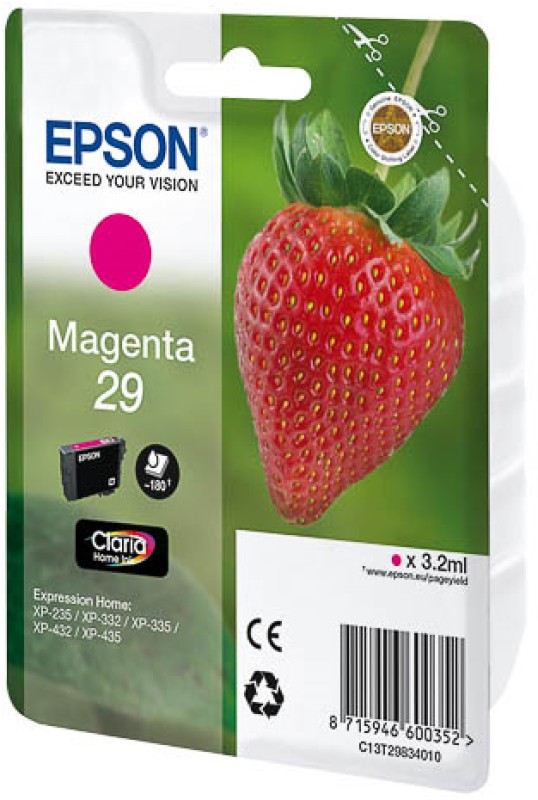 Epson Strawberry 29 M cartucho de tinta 1 pieza(s) Original Rendimiento estándar Magenta