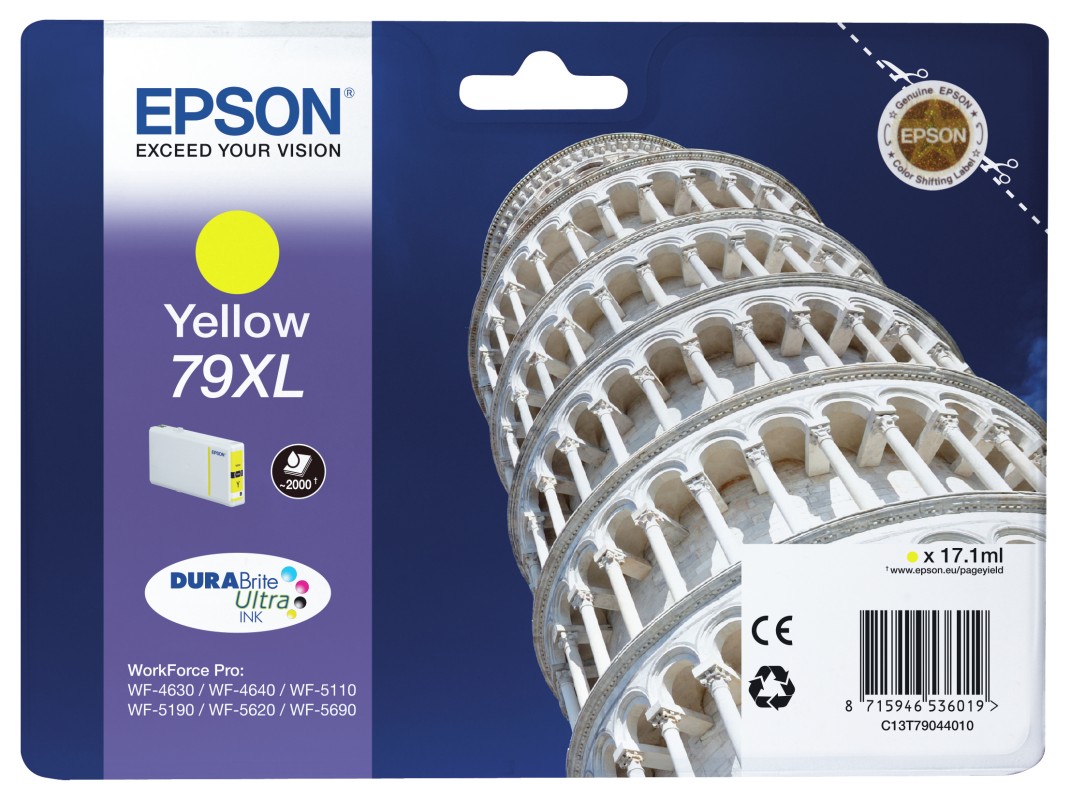 Epson Tower of Pisa Cartucho 79XL amarillo