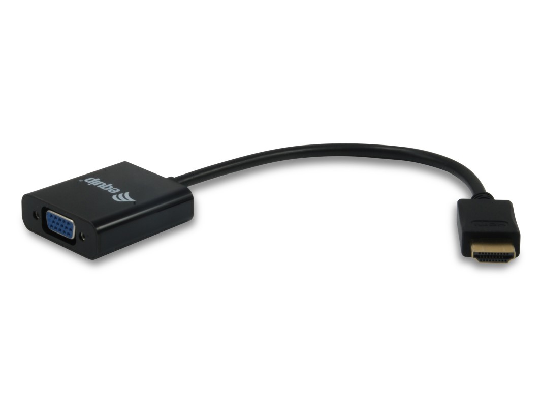 Equip 11903607 adaptador de cable de vídeo HDMI tipo A (Estándar) VGA (D-Sub) Negro