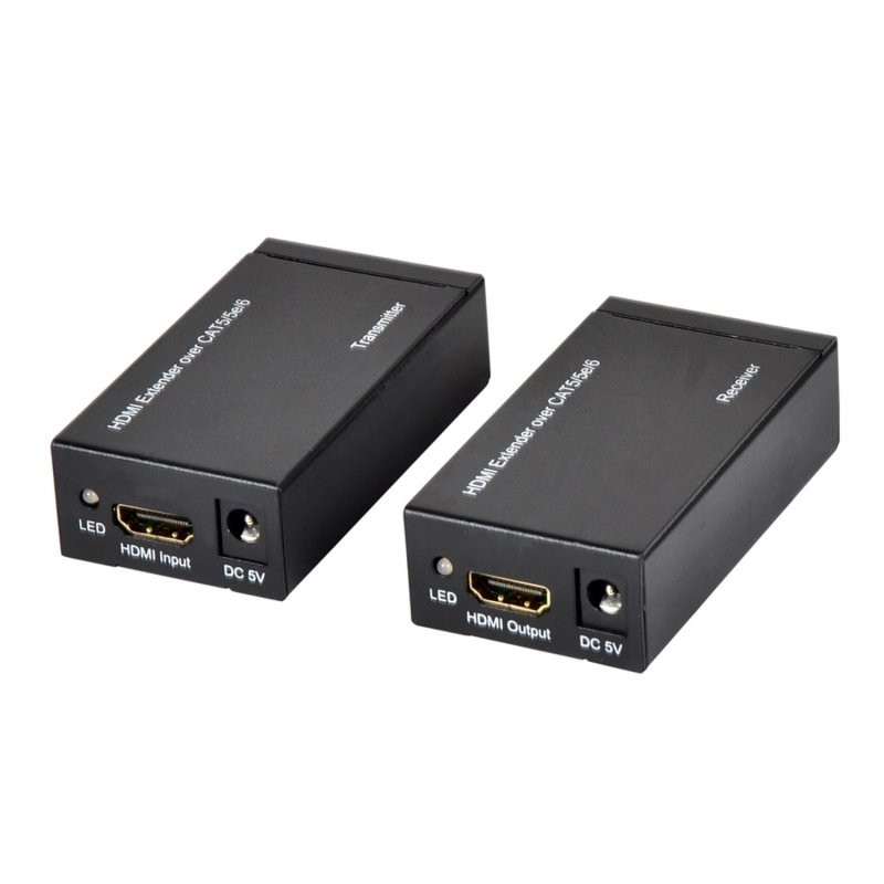 Ewent EW3715 extensor audio/video Transmisor y receptor de señales AV Negro