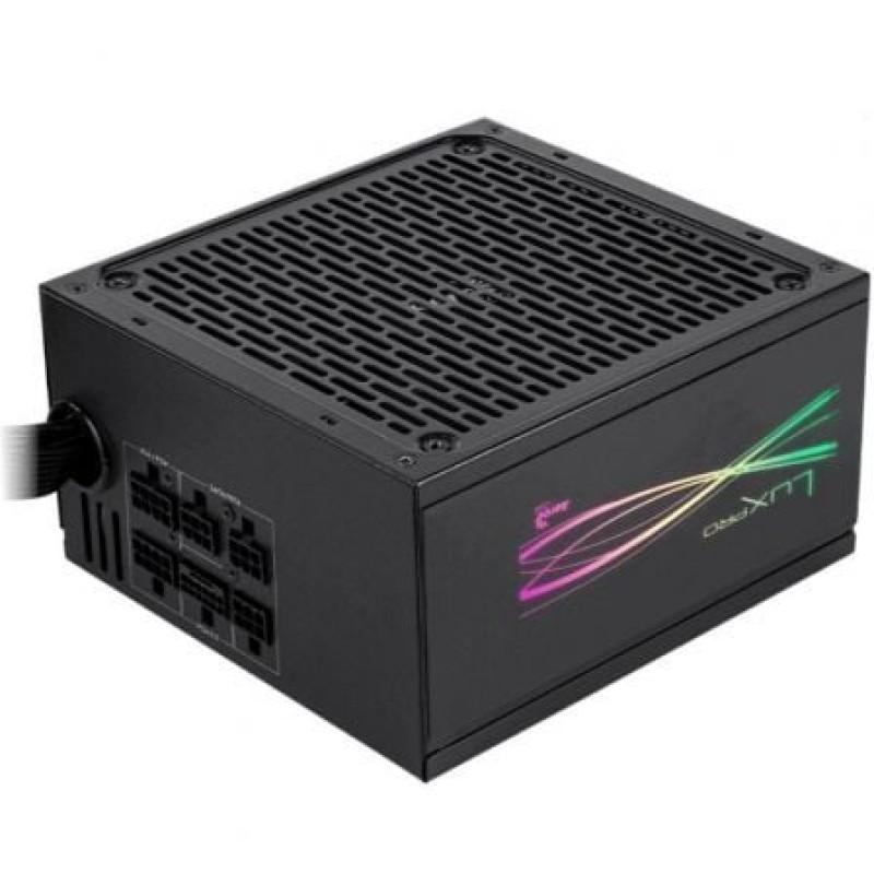 FUENTE DE ALIMENTACION MODULAR AEROCOOL 750W LUX PRO CERTIFICADO 80+ BRONZE APFC VENT. 14CM RGB