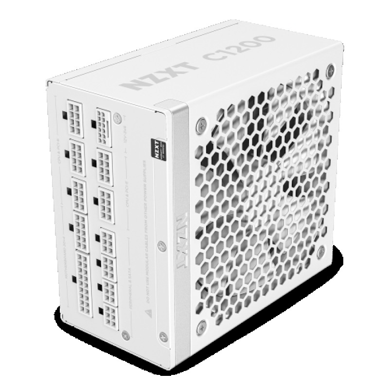 Fuente de alimentaciÓn  nzxt c1200 gold atx 3.1 para pc blanca, 1x conector para tarjeta grÁfica de 16 pines, 6x pcie, gestiÓn d