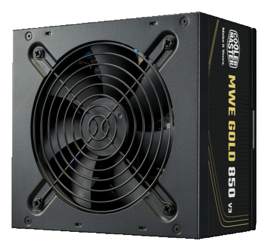 Fuente de alimentaciÓn cooler master mwe 850 v3 negro, fuente de alimentaciÓn de pc negro, 1x gpu de alta potencia de 12 pines,