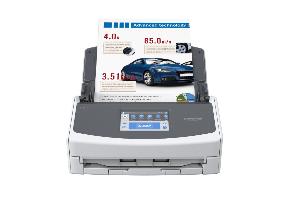Fujitsu ScanSnap iX1600 Alimentador automático de documentos (ADF) + escáner de alimentación manual 600 x 600 DPI A4 Negro, Blanco