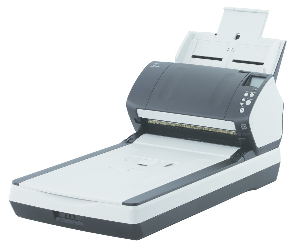 Fujitsu fi-7260 Escáner de superficie plana y alimentador automático de documentos (ADF) 600 x 600 DPI A4 Negro, Blanco