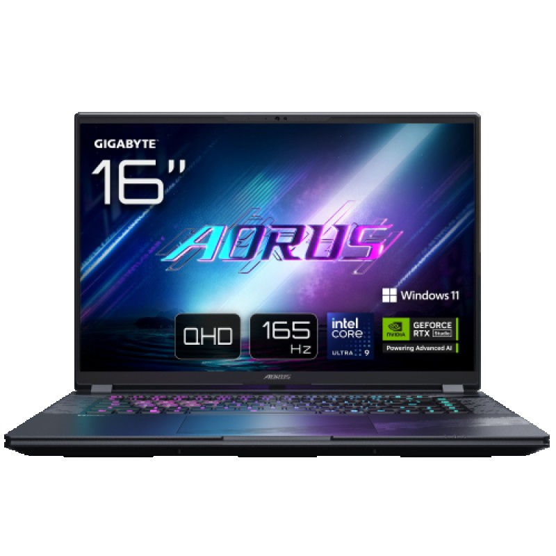 GIGABYTE AORUS ELITE 16 BWH Portátil Gaming - 16,0", 165Hz WQXGA, Intel Ultra 9 275HX, NVIDIA RTX 5070, 32GB DDR5 5600MHz, 1TB Gen4 SSD, Win 11 Home,