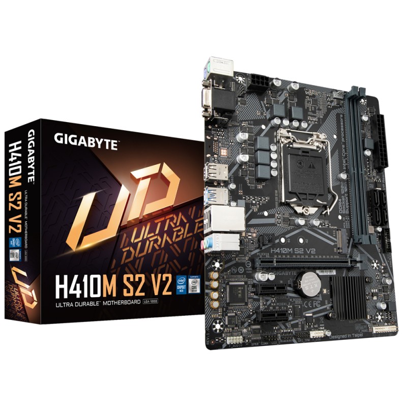 GIGABYTE H410M S2 V2 placa base Intel H470 Express LGA 1200 (Socket H5) micro ATX