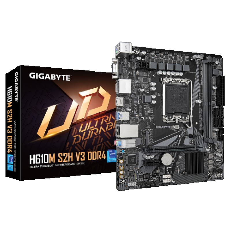 GIGABYTE H610M S2H V3 DDR4 placa base Intel H610 Express LGA 1700 micro ATX