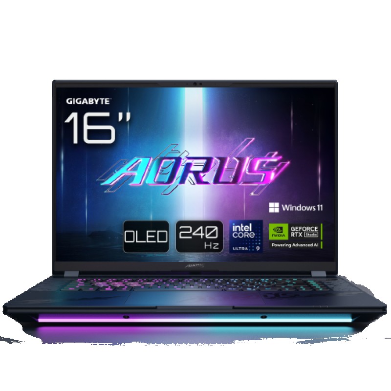 GIGABYTE PORTATIL AORUS MASTER 16 BZHC6ESE64SP,iULTRA 9 275HX,32GB DDR5,SSD 1TB,16” IPS 240Hz QHD OLED,RTX5090/24GB,W11 PRO