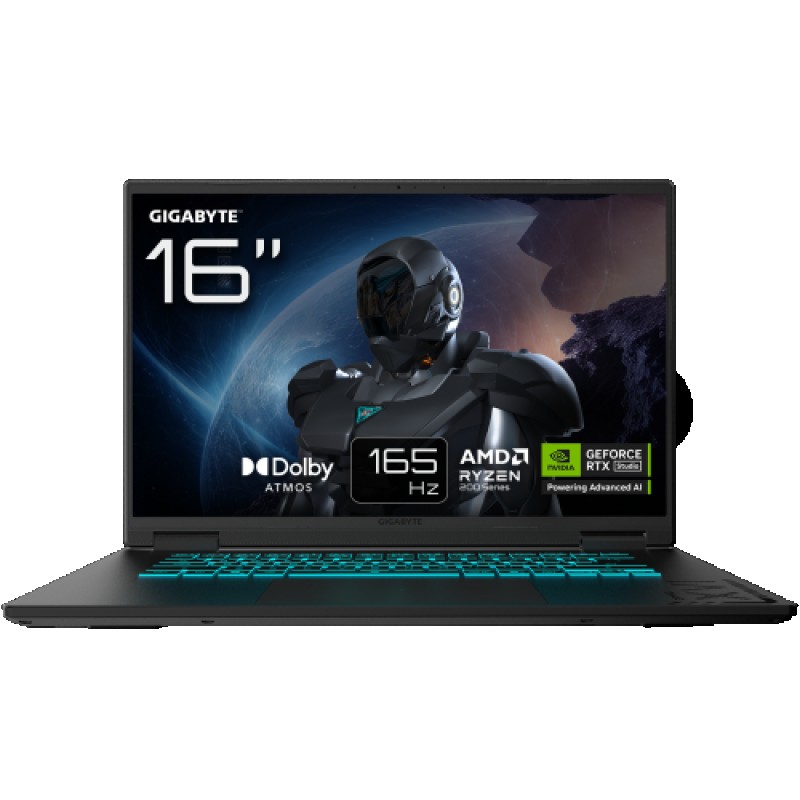 GIGABYTE PORTATIL GAMING A16 GA63WHAB7W,AMD RYZEN 7 260,32GB DDR5,SSD 1TB,16" IPS WUXGA 165HZ,RTX5070/8GB,FREE DOS
