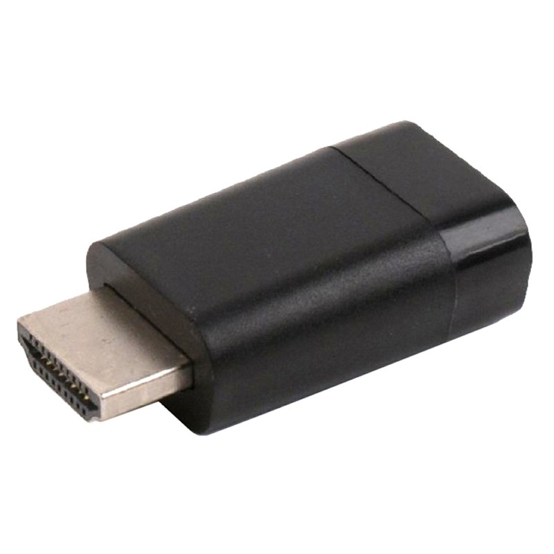 Gembird A-HDMI-VGA-001 cambiador de género para cable Negro