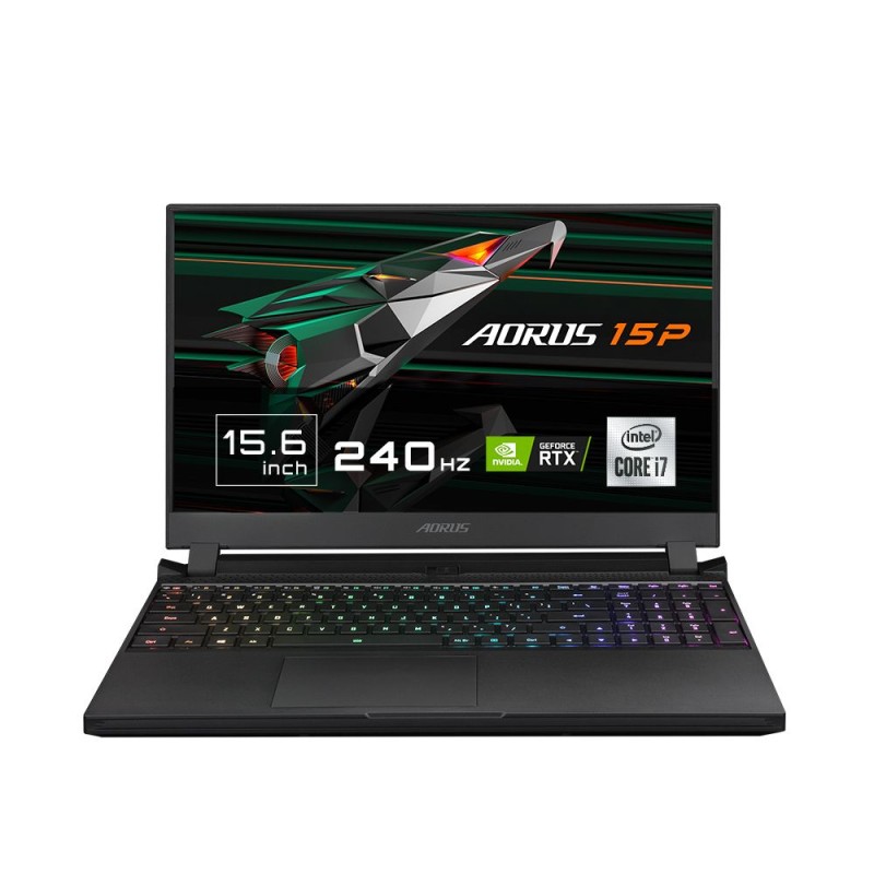 Gigabyte AORUS 15P Portátil 39,6 cm (15.6") Full HD Intel Core i7 32GB DDR4-SDRAM 512GB SSD NVIDIA GeForce RTX 3070 Wi-Fi 6 (802.11ax) Windows 10 H
