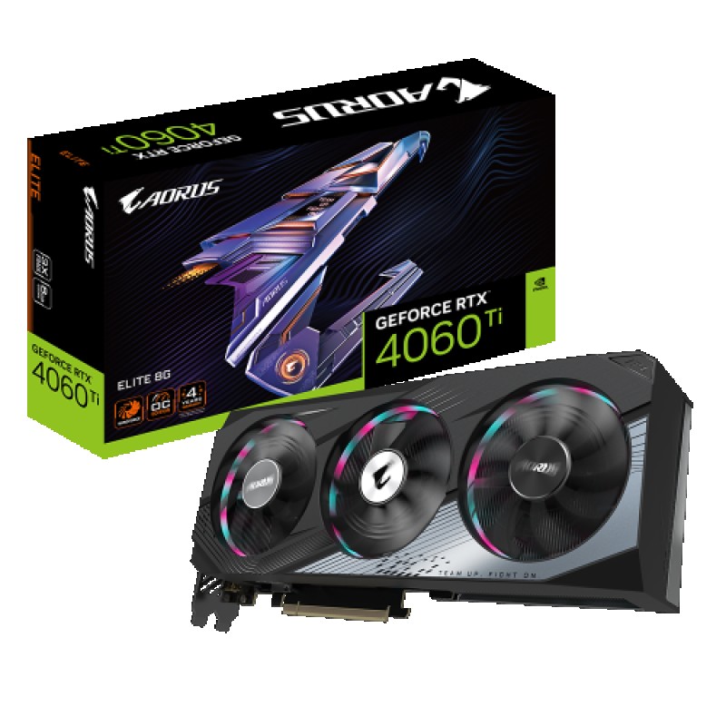 Gigabyte AORUS GeForce RTX 4060 Ti ELITE 8G NVIDIA 8GB GDDR6