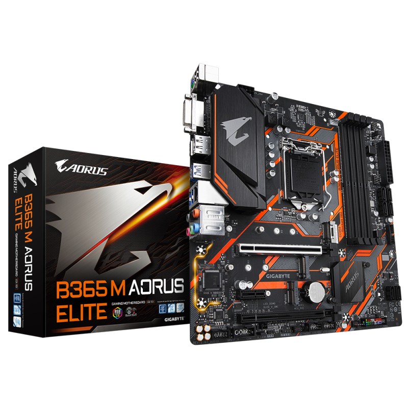 Gigabyte B365 M Aorus Elite Intel B365 LGA 1151 (Zócalo H4) micro ATX