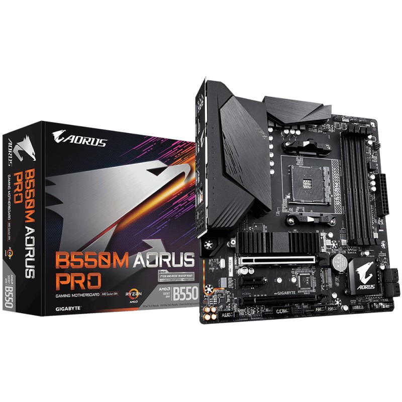 Gigabyte B550M AORUS PRO (rev. 1.0) AMD B550 Zócalo AM4 micro ATX