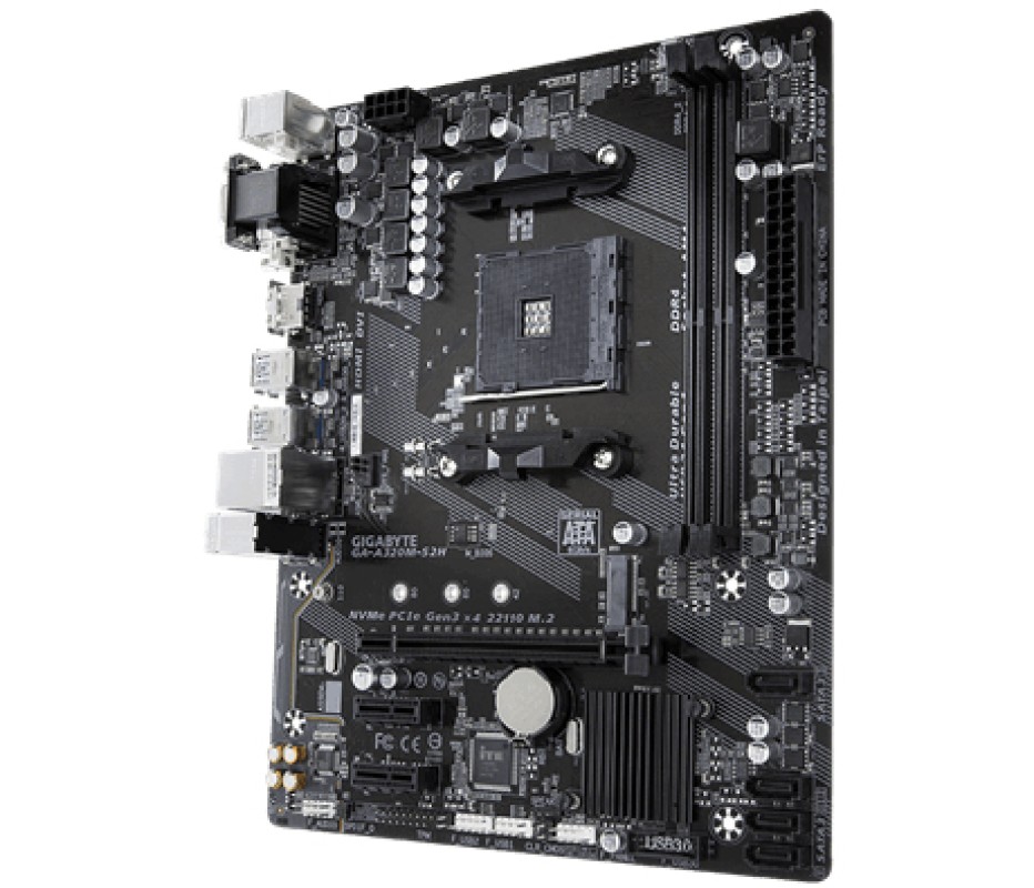 Gigabyte GA-A320M-S2H AMD A320 Zócalo AM4 micro ATX