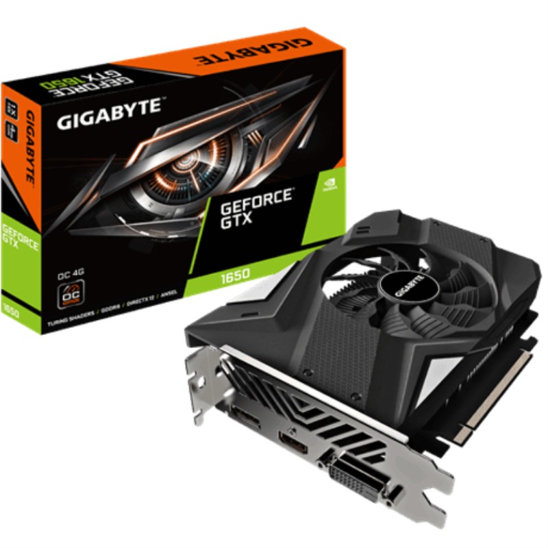 Gigabyte GV-N1656OC-4GD 2.0 tarjeta gráfica NVIDIA GeForce GTX 1650 4GB GDDR6