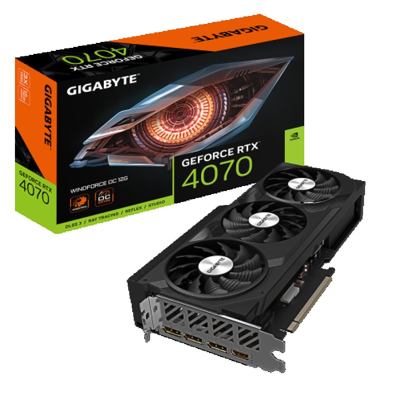Gigabyte GV-N4070WF3OC-12GD tarjeta gráfica NVIDIA GeForce RTX 4070 Ti 12 GB GDDR6X
