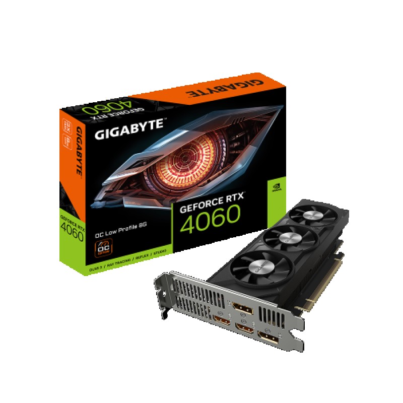 Gigabyte GeForce RTX 4060 OC Low Profile 8G NVIDIA GeForce RTX­ 4060 8GB GDDR6