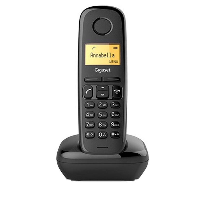 Gigaset A170 Duo Teléfono DECT/analógico Identificador de llamadas Negro