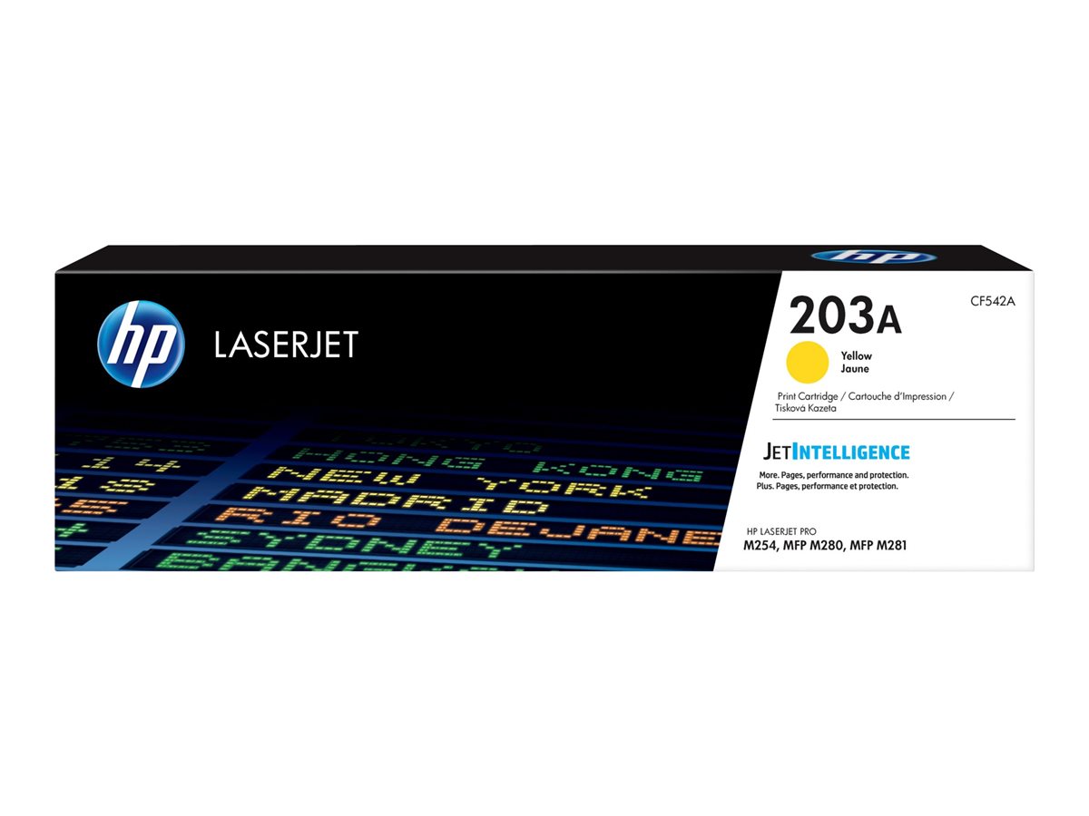 HP 203A - amarillo - original - LaserJet - cartucho de tóner (CF542A)