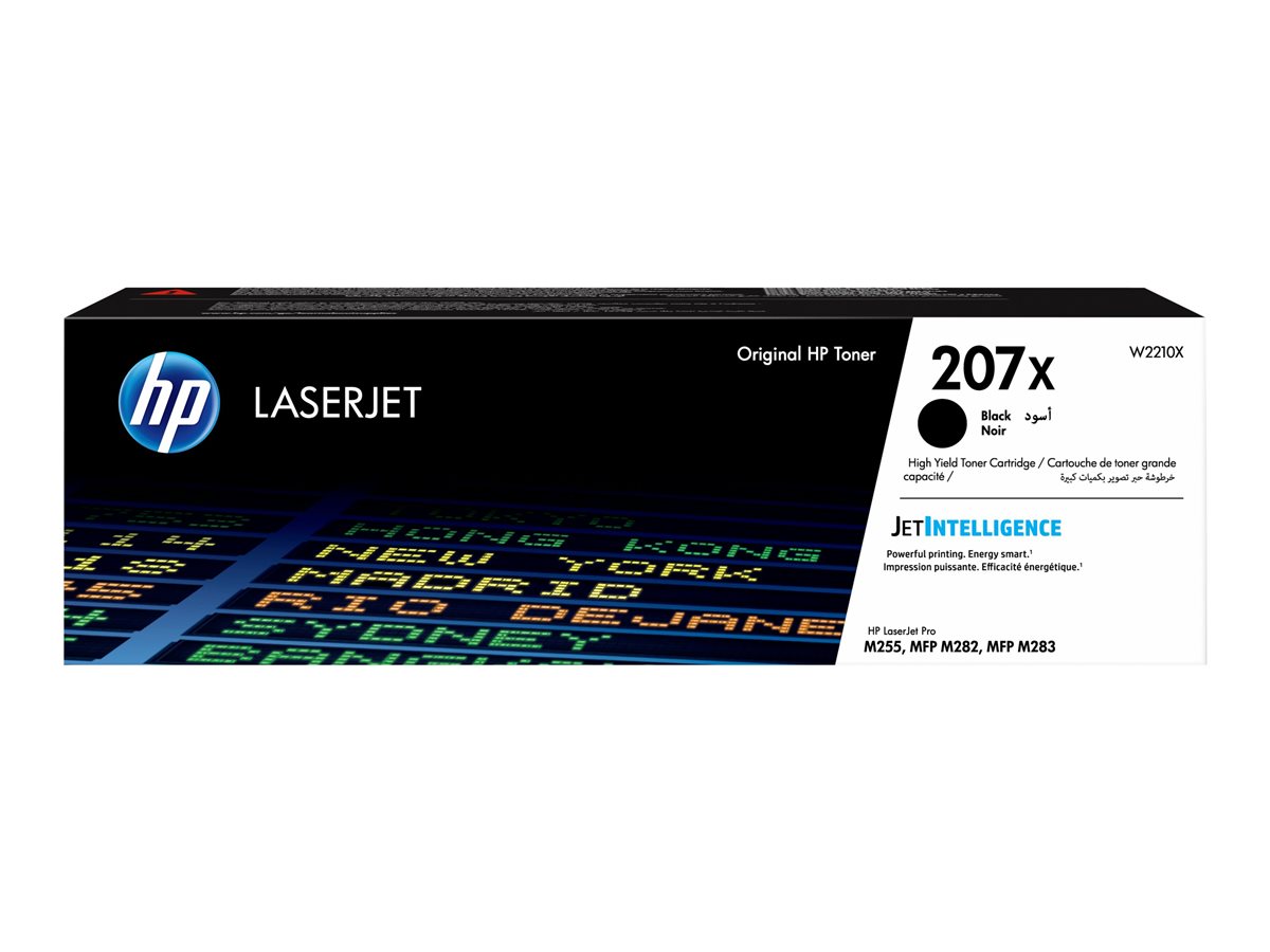 HP 207X - Alto rendimiento - negro - original - LaserJet - cartucho de tóner (W2210X)