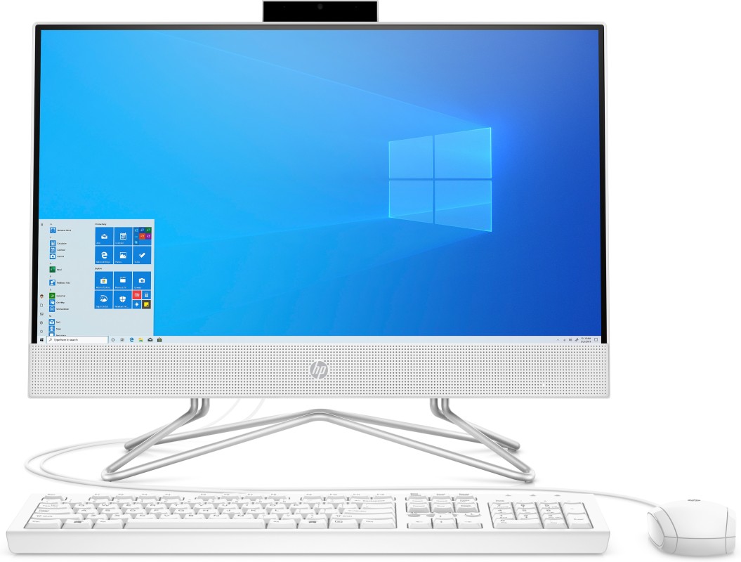 HP 22-df0072n 54,6 cm (21.5") 1920 x 1080 Pixeles AMD Athlon 4GB DDR4-SDRAM 256GB SSD PC todo en uno Windows 10 Home Wi-Fi 5 (802.11ac) Blanco