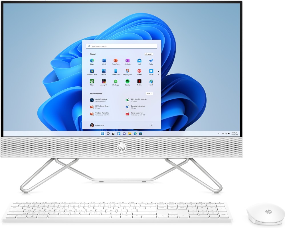 HP 24 -cb1037ns Intel® Core™ i3 i3-1215U 60,5 cm (23.8") 1920 x 1080 Pixeles PC todo en uno 8GB DDR4-SDRAM 512GB SSD NVIDIA GeForce MX450 Windows
