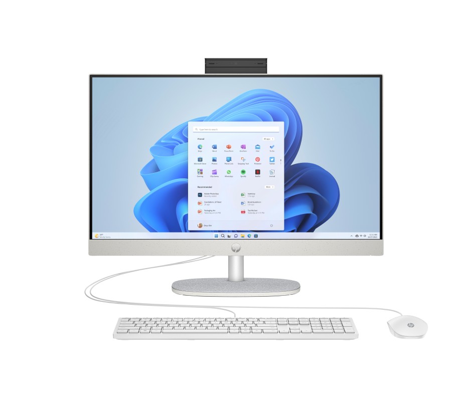 HP 24-cr0040ns, 60,5 cm (23.8"), Full HD, Intel® Core™ i3, 8GB, 512GB, Windows 11 Home