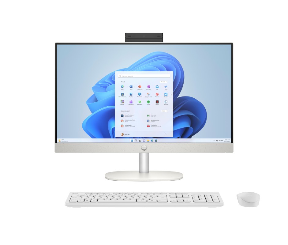 HP 24-cr0054ns Intel® Celeron® N100 60,5 cm (23.8") 1920 x 1080 Pixeles PC todo en uno 8GB DDR4-SDRAM 512GB SSD Windows 11 Home Wi-Fi 6 (802.11ax)
