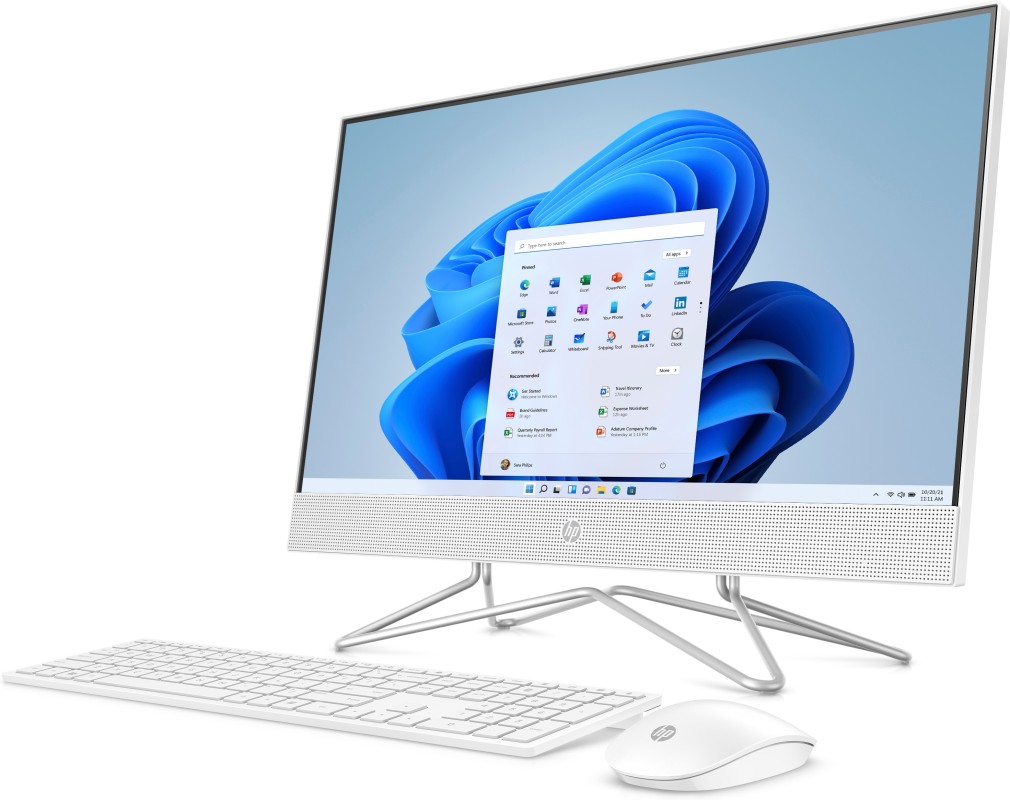HP 24-df1005ns Intel Core i5 60,5 cm (23.8") 1920 x 1080 Pixeles 16GB DDR4-SDRAM 512GB SSD PC todo en uno Windows 10 Home Wi-Fi 5 (802.11ac) Blanco