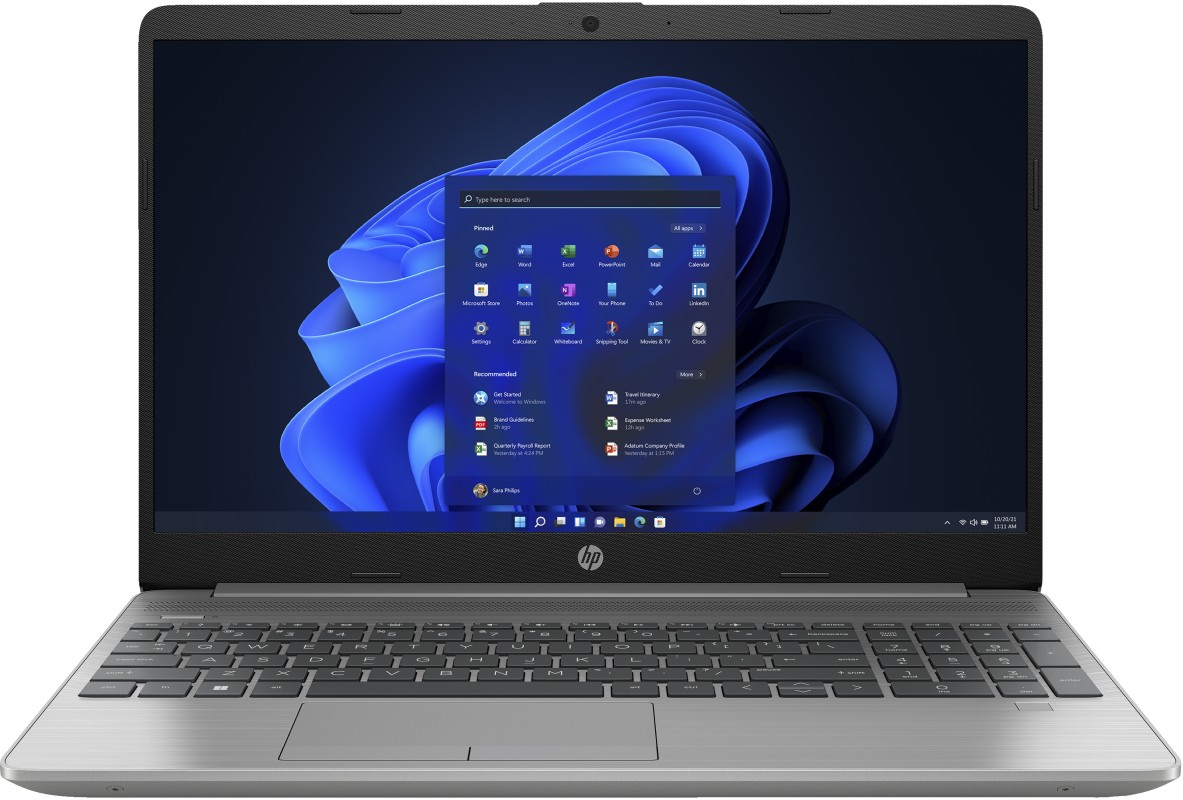 HP 255 G9 AMD Ryzen™ 5 5625U Portátil 39,6 cm (15.6") Full HD 8GB DDR4-SDRAM 256GB SSD Wi-Fi 5 (802.11ac) Windows 11 Home Plata